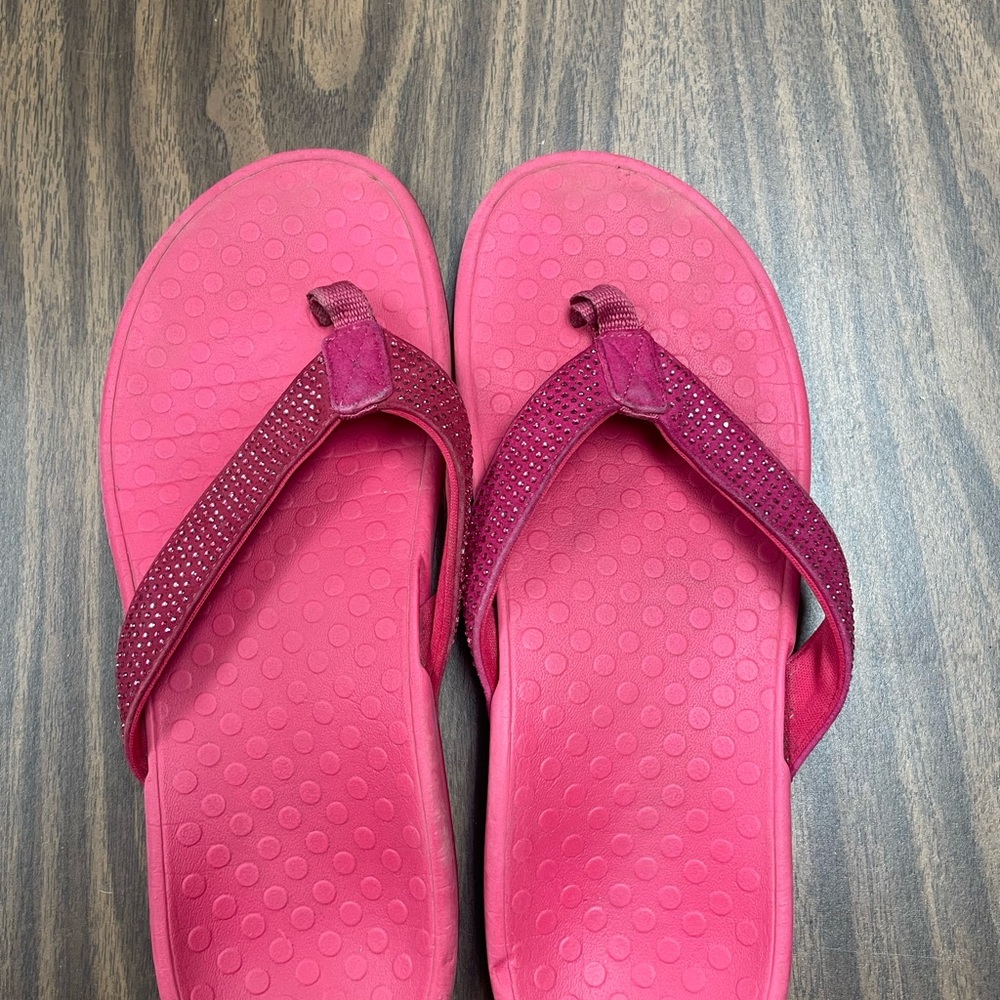 Vionic tide sequin Women's Pink Flip Flops